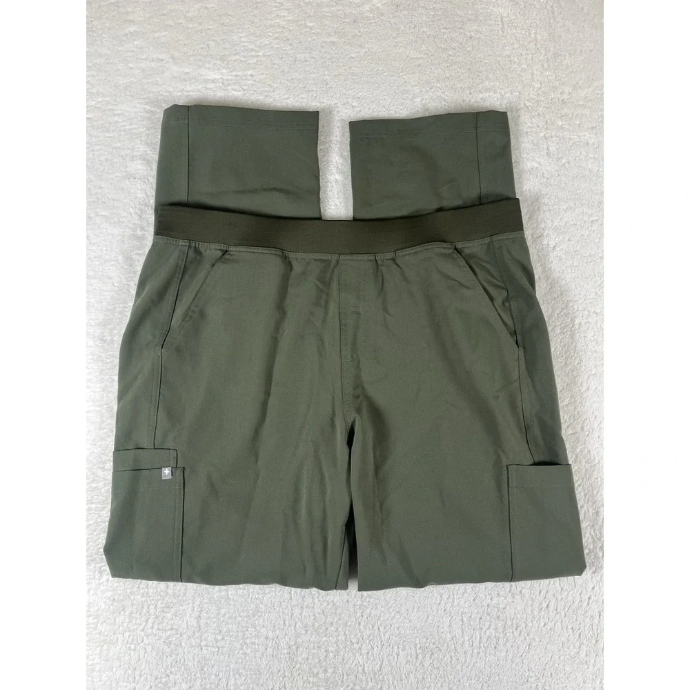 Figs T2001 Olive Green Cargo Straight Leg Scrub Pants Mens Sz XXL Medical